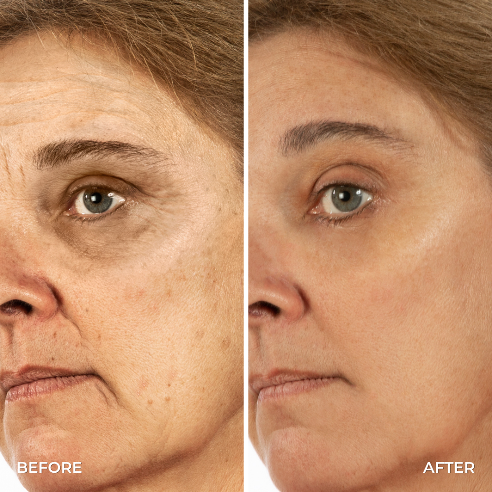 Da không đều màu, khô, thiếu ấm