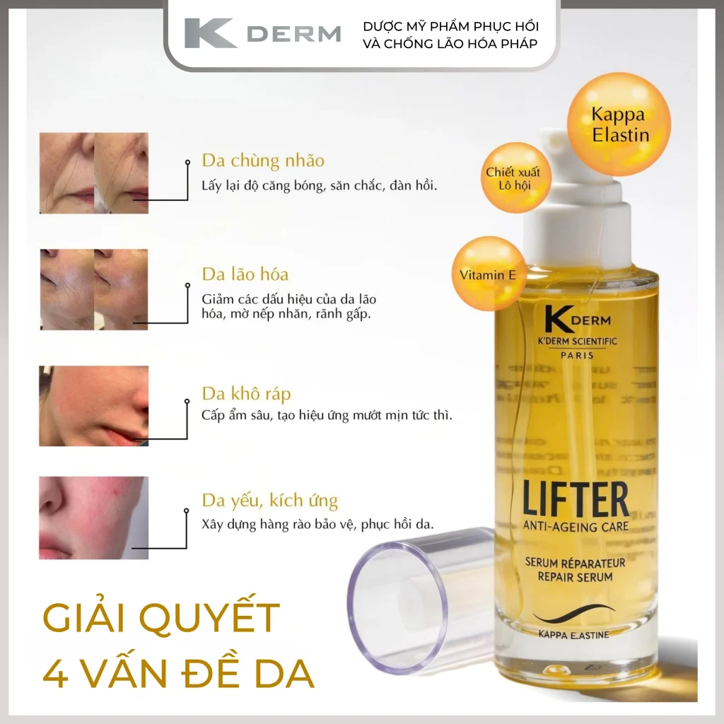 Serum gel Lifter Repair hỗ trợ nâng cơ, da đàn hồi